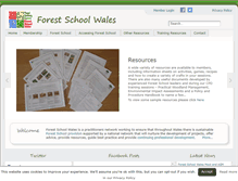Tablet Screenshot of forestschoolwales.org.uk